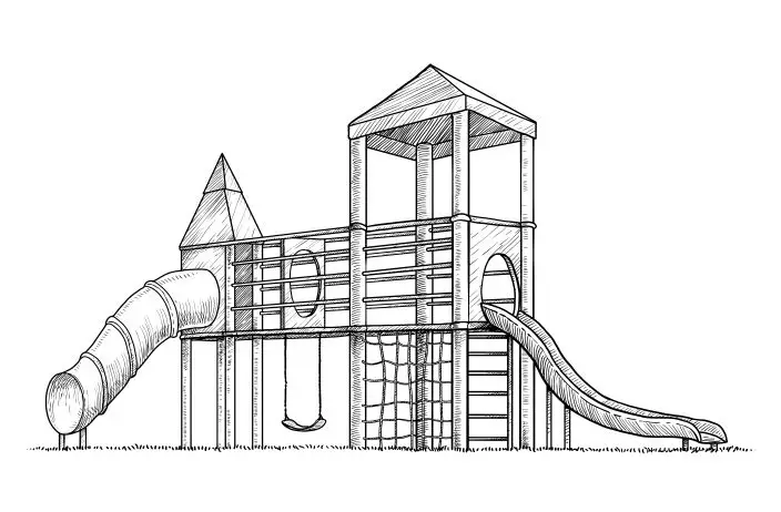 How To Draw A Playground