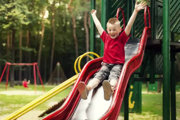 playground slides faster or slower